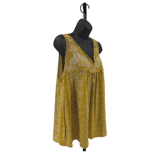Style & Co & Merona Tank Top Bundle XL Yellow, White/Blue V-Neck Bohemian Summer - Picture 7 of 16